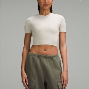Lululemon wundermost cropped tshirt